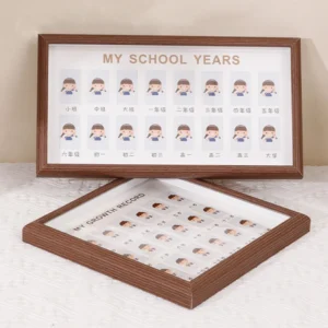 1 inch ID Photo Baby Campus Commemorative Picture Frame Collage Frame With Mat for Children