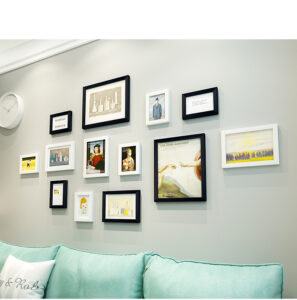 10 Pack Wall Decoration Items Picture Frames Collage Wall Photo Frame Set Tabletop Wall Mounting Photo Frame MDF Multi Sizes