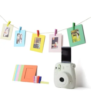 10pcs DIY Wall Hanging Picture Frames Colorful 3 Inch Fujifilm Instax Mini Film Instant Camera Home Decor Paper Photo Frames