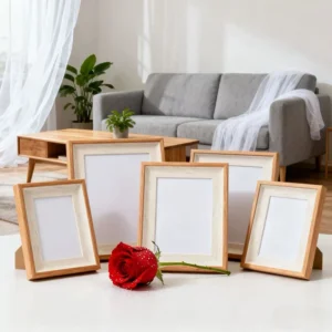 12×12 13x13Modern MDF Photo Frame with Shatterproof Acrylic Coating Custom Sizes Colors Eco Wooden Photo Frame