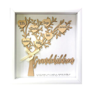12×12 Wood Frame Grandchildren Shadow Box Kit