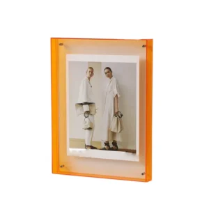 21x30cm Acrylic Floating Picture Frame Neon Translucent Colorful Decorative Photo Frame Desk Wall Mounting Tabletop Made Plastic