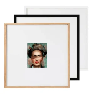 25*25 Customized Logo Creative Handmade Eco Friendly Square Poster Photo Frames for Wall Hanging Art