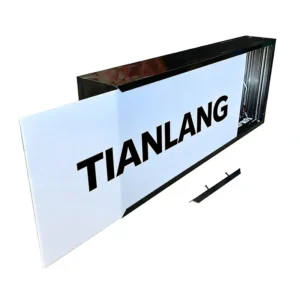 3*2FT 91.5*61cm Aluminum Alloy & Acrylic LED Light Box with Hanging Option Rectangle Poster Frame for Advertising Displays
