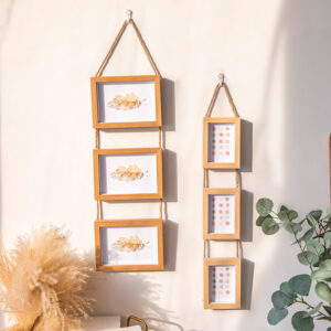 3 in 1 Eco Friendly Durable Retro Style DIY Vertical Picture Frame Creative MDF Combination Wooden Shadow Box UV Printing