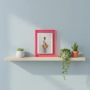 30x40cm Custom Waterproof Eco-Friendly Plastic Photo Frame Acrylic Large Floating Neon Translucent Decorative Colorful Wall