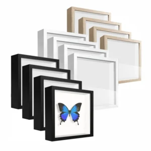 3D Shadow Box 3cm Deep Photo Square Shadow Box Frames 5 6 8 10 12 16 Inch for Home Decor