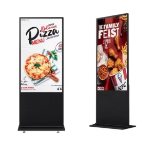 43 Inch 2K IPS Display Non touch 2G 32G CMS Remote Control 300nits Indoor Digital Signage Display Stands for Adversting