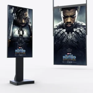 43 Inch Free Standing Retail Window Display High Brightness Sunlight Readable Player Advertising Facing Shop Window Screen