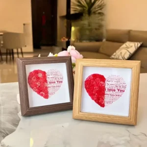 4×4 Natural Wood Picture Frames Acrylic Plexiglass Hollow Square Display Mini Shadow Box Polished Wall Wooden Crafts Wall Signs