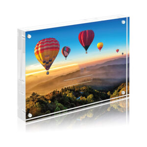 4×6 5×7 6×8 8×8 8×10 Inch Sturdy Ultra Clear Tabletop Decktop Picture Frame Acrylic Photo Frame With Magnetic Corners
