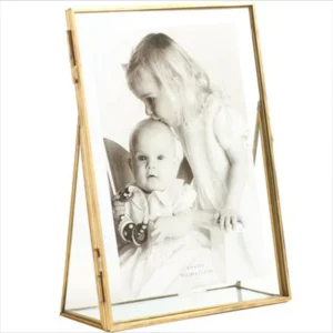 4×6 Wedding Decoration Metal Glass Gold Picture Photo Frame