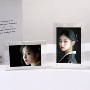 5*7 Inch DIY Modern Custom Clear Durable Eco friendly PMMA Material Table Standing Office Living Room Decoration Photo Frame