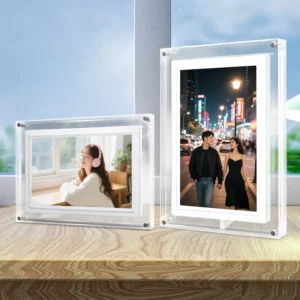 5 Inch 4GB Smart Digital Photo Frame IPS Screen Playback Electronic Album Display Acrylic Outer Frame Clock WiFi MP3 MP4