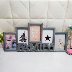 5 Openings Black White Wall Hanging Family Picture Photo Frame Collage 4 X 6 Photo Frames for Family Pictures Wall Decor