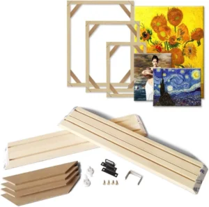 5 Panel Wooden Canvas Frame Wood Wall Picture Home Decor DIY Custom Hanger With Frame Painting Photo Wood Stretcher Bars