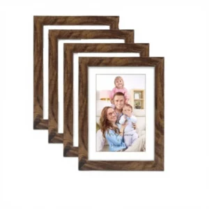 6inch Creative Customized Wooden Photo Frames Tabletop Wall Mounting Display Classical MDF Picture Frame for Home Room