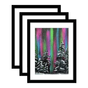 6inch Ready Stock Black White Wooden Photo Frame with UV and Silk Screen Printing Creative Popular Wedding Display Photo Frame