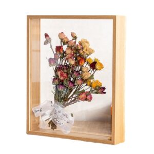 6×6 8×8 8×10 10×10 Inches Double Sided Floating Shadow Box Frames With Real Glass Plexiglass Acrylic Shadow Box Frames