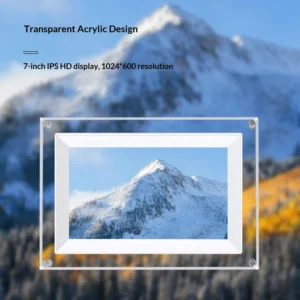 7 Inch Acrylic Digital Photo Frame with USB Charging Wi Fi Auto Play Desktop Decoration