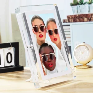 7 Inch Transparent IPS Acrylic Digital Photo Frame HD 1080P Video Playback Multi Format MP3 Support 4GB+ Memory CE RoHS FCC