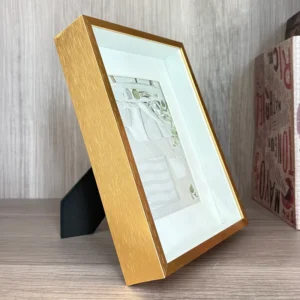 7inch 40mm Thick Aluminum Alloy Rectangular Photo Frame Hollow Cardboard Durable Creative Desktop Display Metal
