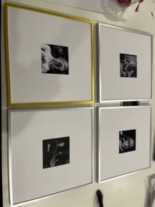 8 X 8″ Plastic Photo Tiles White Restickable Wall Art Picture Frame for Interior Decor