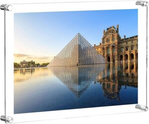 8.5*11 11*14 Acrylic Wall Mount Floating Picture Frame Magnet for Display Degree Certificate Photo Frames Collage Photo Frames
