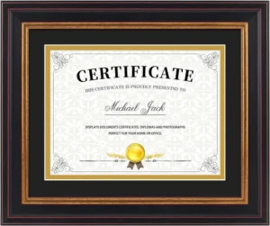 8.5×11 11×14 Graduation Diploma Certificate Frame with Tassel Insert for Wall Mount