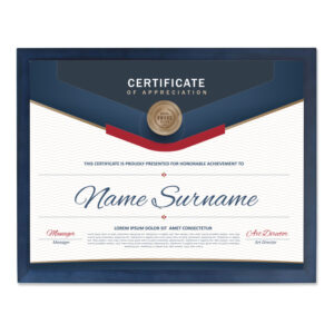 8.5×11 Certificate Wood Picture Frame Rustic Document Diploma Frames for Wall or Tabletop Display