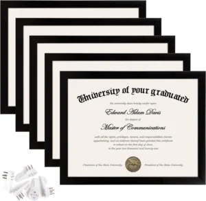 8.5×11 Wood Picture Frame Photo Frame Wood Certificate Diploma Frame Wood UV Printed MDF Customized