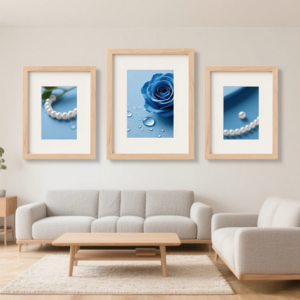 8×10 Inch MDF Poster Frame with Shatterproof Acrylic Film Giant Wall Display for Posters Wooden Photo Frame