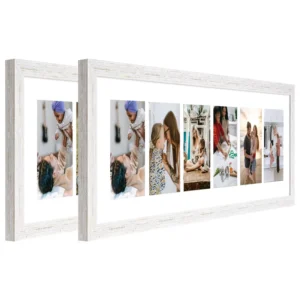 8×26 Inch 6 Opening Decorative Wall Hanging Collage Picture Photo Frame