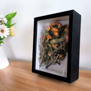 8×8 8×12 10×15 A4 Picture Moldings Black White MDF Wood 1.5 5cm Deep 3D Wall Art Picture Hollow Frame Shadow Box Photo Frame