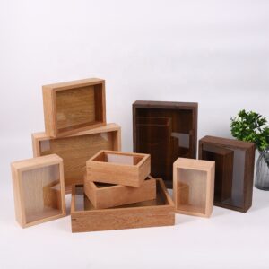 8×8 Flower Shadow Box Frame 3D Deep Wood Frame Acrylic Shadow Box Frame With Glass