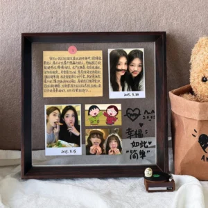 8×8 Photo Frame Wooden Frame Wall Hanging Picture Photo Collage Frame