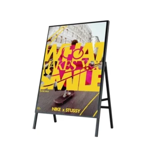 A1 Outdoor Floor Stand Advertising Light Boxes LED Poster Aluminum Frame LED Photo Display Lightbox