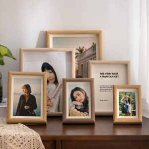 A3 4×6 8×10 6×8 Creative Classical Hollow 1.5cm DIY Wedding Photo Frame Tabletop Display Custom Digital Printing MDF Photo Frame