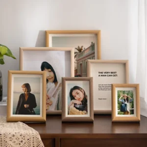 A3 4×6 8×10 6×8 Creative Classical Hollow 1.5cm DIY Wedding Photo Frame Tabletop Display Custom Digital Printing MDF Photo Frame