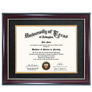 A4 11*14 Plastic Brown Wood Certificate Frame Diploma Wall Frame for Certificate Diploma Display