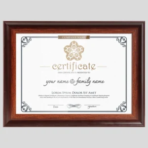 A4 Certificate Holder Graduation Certificate Diploma Picture Frame Modern Vertical Tabletop