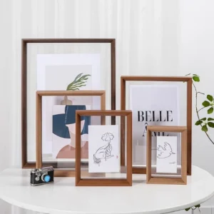 A4 DIY Photo Frames Double Sided Wood Glass UV Printed Simple Plant Specimens for Home Decor 12×18 Ornaments