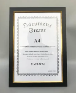 A4 Document Frame Certificate Frame PS Plastic Photo Frame