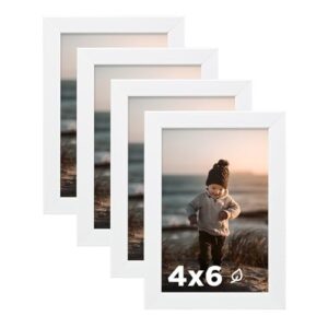 A4 Modern Durable Wood Photo Frame UV Printed MDF Vertical Wall Mounting Home Decorations Flip A3 Size
