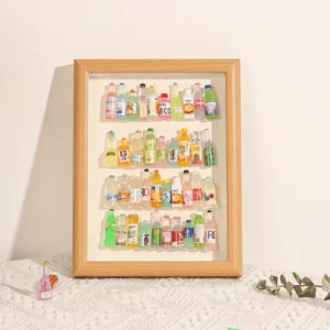 A4 Modern Wood Photo Frame High Quality New Design Hollow Shadow Box Professional UV Printing Shadow Box