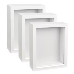 A4 Modern Wood Photo Frame High Quality New Design Hollow Shadow Box Professional UV Printing Square Own Brand Service