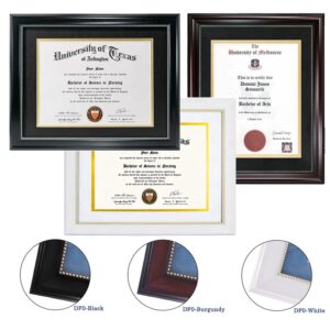 A4 PS Document Diploma Frames White Black Burgundy 8.5×11 Graduation Certificate Frame Customized Logo