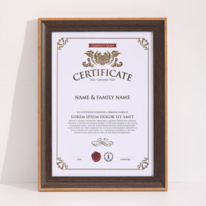 A4 Size PS Material College Certificate Frames Document Graduation Diploma Frame With Stand Bracket