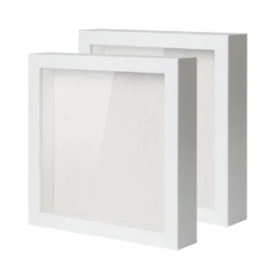 A4 Size White 3D Frame Shadow Box for Portrait Flower Animal Scenery with Shadow Box Frame