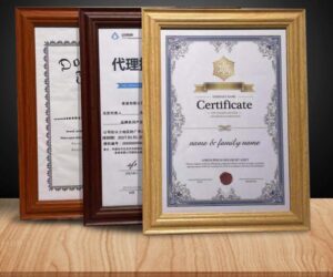 A4A3 Graduation Diploma Certificate Wood Photo Frame with Tassel Insert